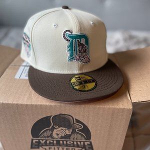 Exclusive Fitted Eggshell White DETROIT Tigers 7 3/8 NEW ERA
